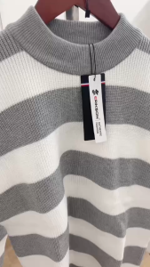 Áo Len Nam Phong Cách Hàn Quốc. Áo Kẻ Ngang Len Dệt Kim. Chất Liệu Len Cao Cấp Cổ Tròn Dày Dặn Không Xù Lông A122