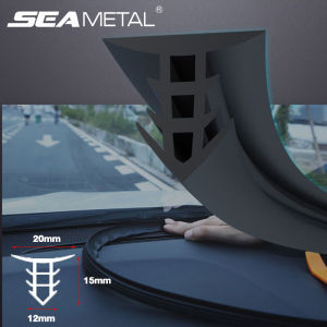 1.6m Car Sealing Strip Soundproof Sticker Front Windshield Gap Shockproof Adhesive Strip for Dashboard Center Console