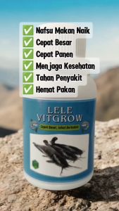 LELE VITGROW -OBAT PENGGEMUK IKAN LELEVITAMIN PENGGEMUK IKAN LELEJAMU PEMACU PERTUMBUHAN IKAN LELE