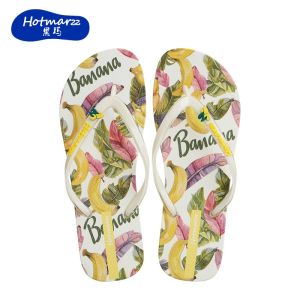 Hotmarzz Womens flip flops PVC anti slip slippers for outdoor wear beach clip on slippers HM7127