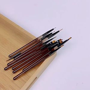 9pcs/set Kuas Nail Art Profesional: Alat Nail Art Berkualitas & Multifungsi