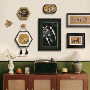 French Chinese Style Song Dynasty Retro Flower and Bird Decorative Wall Painting