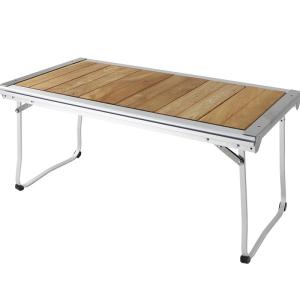 AREFFA | Portable Outdoor Camping Dining Table Aluminum & Teak