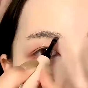 2 in 1 Eyebrow Cream Gel with Brush Long-lasting Eyebrow Dye Cream Natural Waterproof Pomade Brow Pencil Makeup Eyeliner