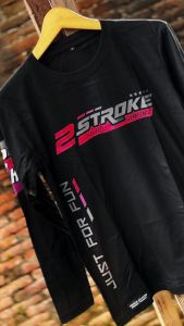 Kaos Lengan Panjang 2 Stroke Syndicate Just For Fun Baju Racing Two Stroke 2Stroke Keca Cloth