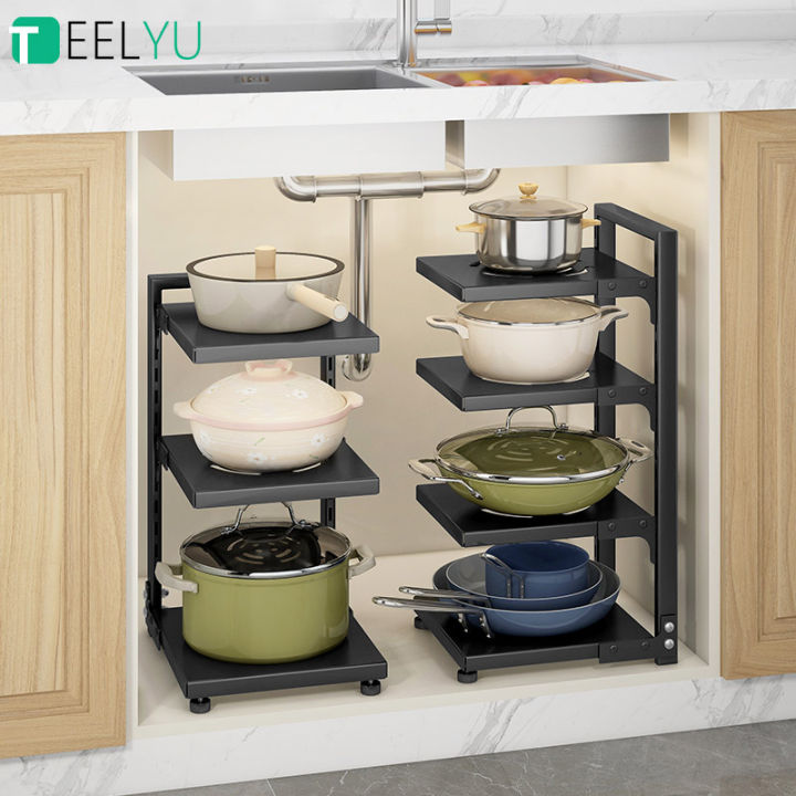 Sewer Rack Sewer Storage Rack Kitchen Pot Rack Storage Kitchen Organizer Muti ...