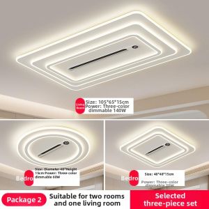Negative Ions Bladeless Ceiling Fan Light Full Spectrum Eye-Protective