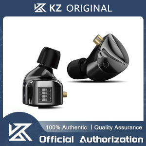 KZ D-Fi หูฟังแบบมีสาย HIFI IEM In-Ear สวิตช์ปรับจูน4ระดับหูฟังแบบไดนามิกมอนิเตอร์เวทีการถ่ายทอดสดหูฟัง