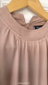 Ghanimi - Stasya Midi Dress / Dress Polos Tangan Panjang / gamis terbaru / dress kondangan kekinian / tunik tali polos lengan panjang / tunik casual formal simple