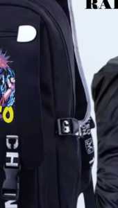 Js Style Tas Sekolah GOJO SOTORU Y 0073 Uniseks Tas Ransel Bahu Ganda Tas Laptop Mochila 4in1 Anak