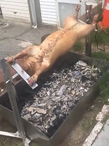 BBQ Grill Roaster Electric Motor Goat Pig Chicken BBQ Spit Rotisserie Outdoor Barbecue Essories SP-SR03 Stainless Steel