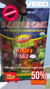 Master Call Kalsium dan Magnesium Super Plus Boron 1 Kg Nutrisi dan Pembenah Tanah