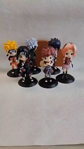 Naruto Shippuden: Set of 6 Q-Posket Anime Action Figure- Naruto Kakashi Itachi Sasuke Gaara and Sakura (15 cm High)