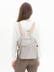 Casual Backpacks for Women Solid Color Bookbags Simple Solid Color Backbags Durable Oxford Cloth Portable Travel Bags Adjustable Belt