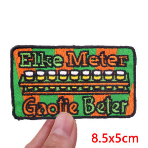 NEW Netherland Carnival Kruikenstad Emblem Embroidered Patches Uniform Sew Embroidery Badges Iron On Patches For Clothing DIY