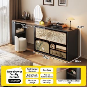 MEISD | Retro Steel Makeup Vanity