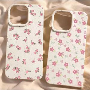 FASHION CASE for IPHONE 11 14 PRO 7G/8G การป้องกันการตก ลายดอกไม้น่ารัก สำหรับ iPhone 11 15 12 13 PRO MAX X XS XR XS MAX เป็นมิตร ป้องกันฝุ่น และป้องกันเถ้า กรณีโทรศัพท์มือถือ วัสดุ TPU