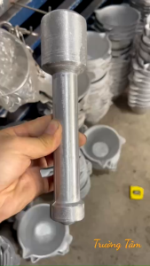 Bộ chày cối gang trắng đúc nguyên khối 3 kích thước nhỏ nhỡ to