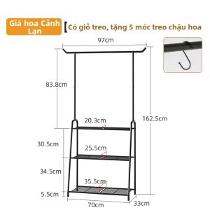 TMCG | Giá Đựng Hoa Sắt Cao Cấp Đa Tầng Góc