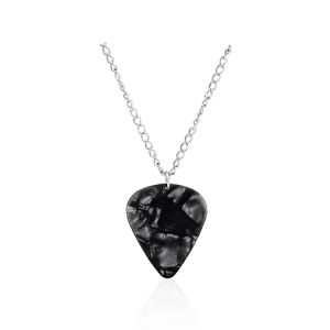 Guitar Pick Necklace Heart Ruby Pendant Eddie Munson Necklace Strange Horror Things Guitar Pick Pendant Necklace