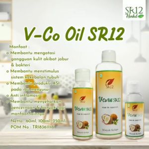 SR12 V-CO Oil Minyak Kelapa Murni Cegah Dari Tinggi dan Kolesterol Aman untuk Pengguna Diabetes BPOM