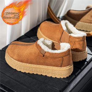 CONGLINSHIZI | Insulated Warm Anti-Cold Outdoor Slip-On Fur Shoes