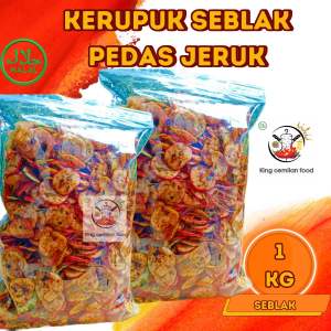 CAMILAN seblak kerupuk pedas/ daun jeruk/ original 500g/ seblak kering ekstra pedas ori banyak rasa/ camilan sebring keripik seblak pedas daun jeruk