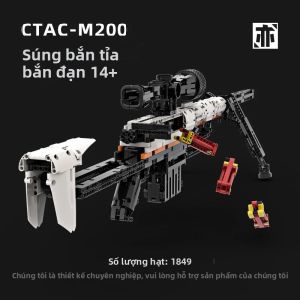 1849 Chiếc M200 Súng Trường Bắn Tỉa Bộ Khối Xây Dựng Sáng Tạo Có Thể Bắn Được Đạn MOC Kỹ Thuật Gạch Đồ Chơi Quà Tặng Cho Trẻ Em Trên 14 Tuổi