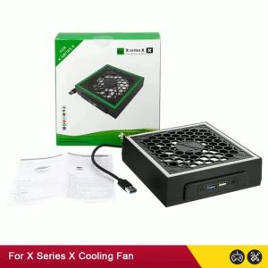 For XSX Top Cooling Fan For Xbox Series X Console with Colorful Light Strip Cooling Fan With 2 USB Port Cooler Fan