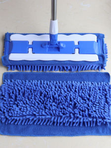 Flat Mop Large Flat Tray Clip Towel Mop For Home Kitchen Tile Mop Absorbent Wooden Floor Dust Mop Mop