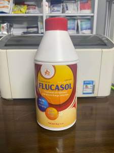 FLUCASOL (chai 1 lít) asta xử lý nấm nấm nội tạng đường ruột trên chó mèo gia súc gia cầm