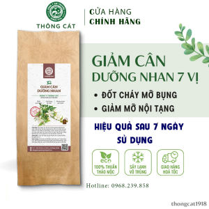 (TẶNG tinh chất TAN MỠ) TRÀ detox GIẢM CÂN GIẢM MỠ BỤNG THẢO DƯỢC THÔNG CÁT 1918 KHI MUA 03 GÓI TRÀ