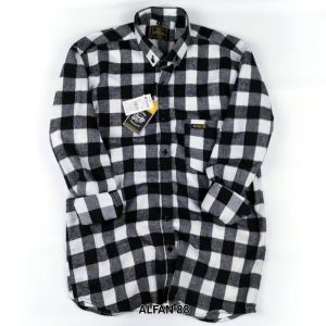 Kemeja flanel pria lengan panjang banyak motip warna terbaru bahan katun woll tidak luntur