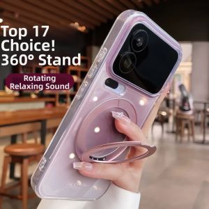 SinQui | 360 Rotatable Magnetic Stand Phone Case Shatterproof Full-protection 1pc