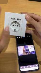 Teknobi Kamera Mini CCTV WIFI Camera wireless Socket Kamera Tersembunyi