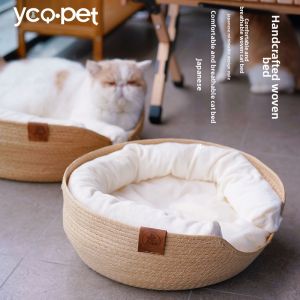 YCQPET | Summer Cooling Cat Bed Handmade Washable