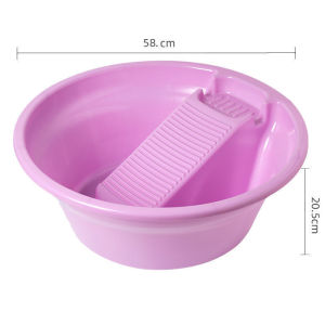 Large round Plastic Wash Basin Family Use Laundry Basin Face Washing Basin Underwear And Pants Cleaning Tool Home Cleaning Tools