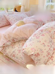 Disposable Bed Linens Four-Piece Set Hotel Portable Thickened Travel Dirt-Resistant Bed Sheet Cover Pillowcase Quilt Cover