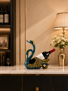 JIZHAO | Wine Storage Rack Swan Desktop Decor