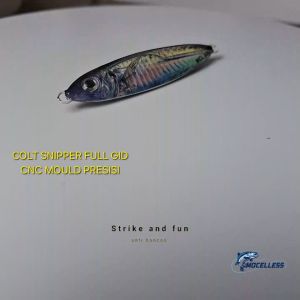 Metal Jig Umpan Jigging Realistik Mirip Ikan Kembung 40 60 80 Gram Model Colt Snipper Full GID