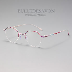 BULLE DE SAVON | Gọng Kính Bán Vòng Titanium Nhẹ