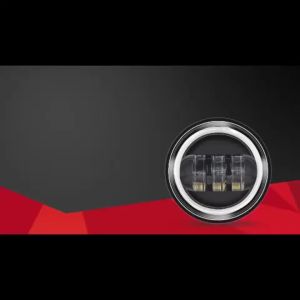 2 Chiếc 4.5-inch Đèn LED Sương Mù Xe Máy DRL Tròn Chống Nước Phụ Trợ Đi Qua Đèn 6000K Trắng Cho Harley Xe Máy DC 12V-24V