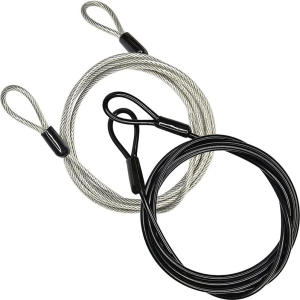 Khóa Cáp An Toàn Du Lịch Bọc Thép Bện 100CM/3.3Ft - Khóa Hành Lý Bằng Cáp An Toàn Bền Bỉ Để Bảo Vệ Xe Đạp