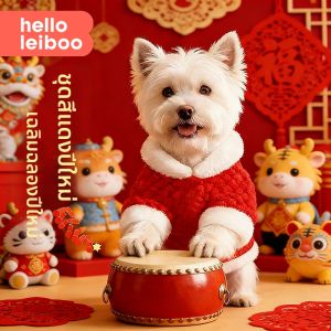 HELLOLEIBOO | Small Dog & Cat Clothing 2026 New Year Edition Tang Suit