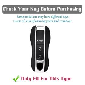 TPU Car Key Case Cover Shell for Porsche 718 Cayenne Panamera 911 Macan Taycan Cayman Boxster Top Layer Car Key Accessories