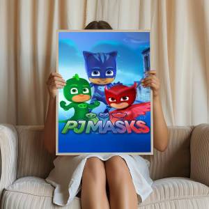 Anime Game PJ Masks Vintage Posters Sticky Retro Kraft Paper Sticker DIY Room Bar Cafe Kawaii Room Decor