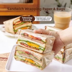 MEIDI | Giấy Bọc Sandwich Chống Dầu Mỡ Dày An Toàn Thực Phẩm Có Thể Sử Dụng Lò Vi Sóng