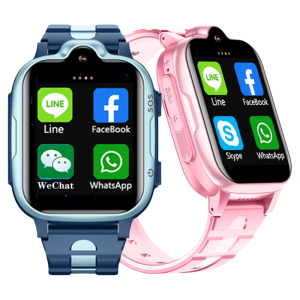 New 4G5G Full Network Childrens Smart Location Watch Phone Overseas Version Hong Kong Macao Taiwan Intelligent Device Square Shape