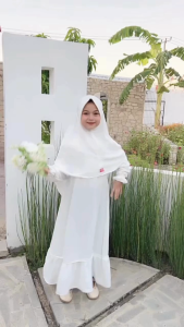 Gamis Abaya Anak Crinkle Set Hijab Gamis Anak Perempuan Terbaru Dress Airflow Anak