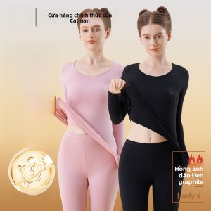 Áo ngực MiiOW nữ làm bằng vải cotton dài tay cổ tròn chống lạnh